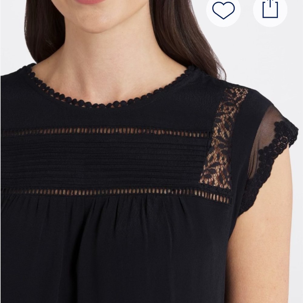 Daniel Rainn Becru Lace Detail Blouse - Picture 10 of 12